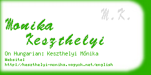 monika keszthelyi business card